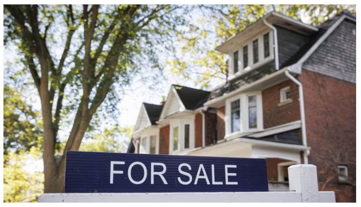 House with for sale sign